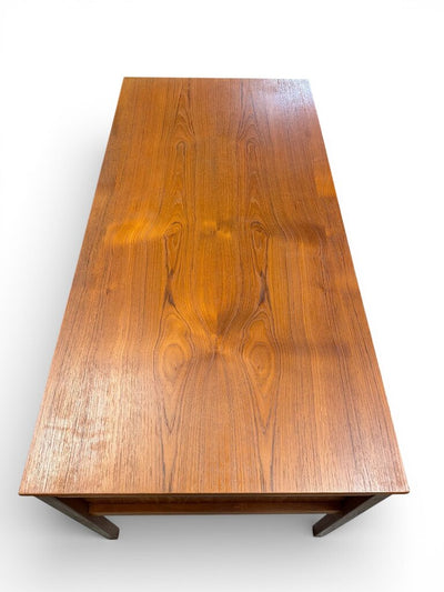 Danish Modern Md century Teak Desk with Original Key - Exceptional Condition