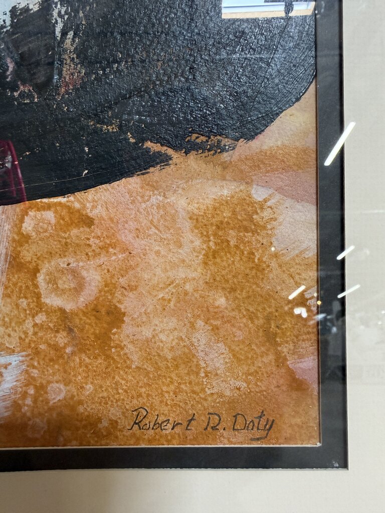 Robert Doty Listed Artist Mid Century Modern Abstract