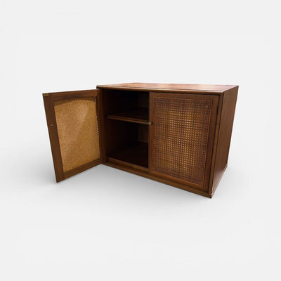 Mid Century Cane Front Cabinet