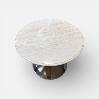 Vintage T.W.C. Portugal Accent Table in a Rosa Aurora Marble