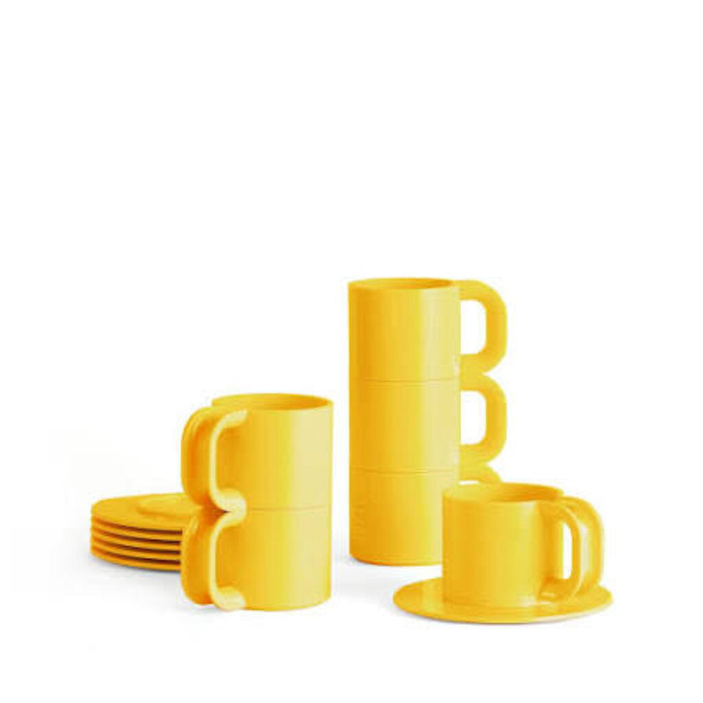 Max 2 | Cups & Saucers (Set of 6 Cups and 6 Saucers)