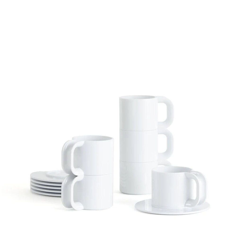 Max 2 | Cups & Saucers (Set of 6 Cups and 6 Saucers)