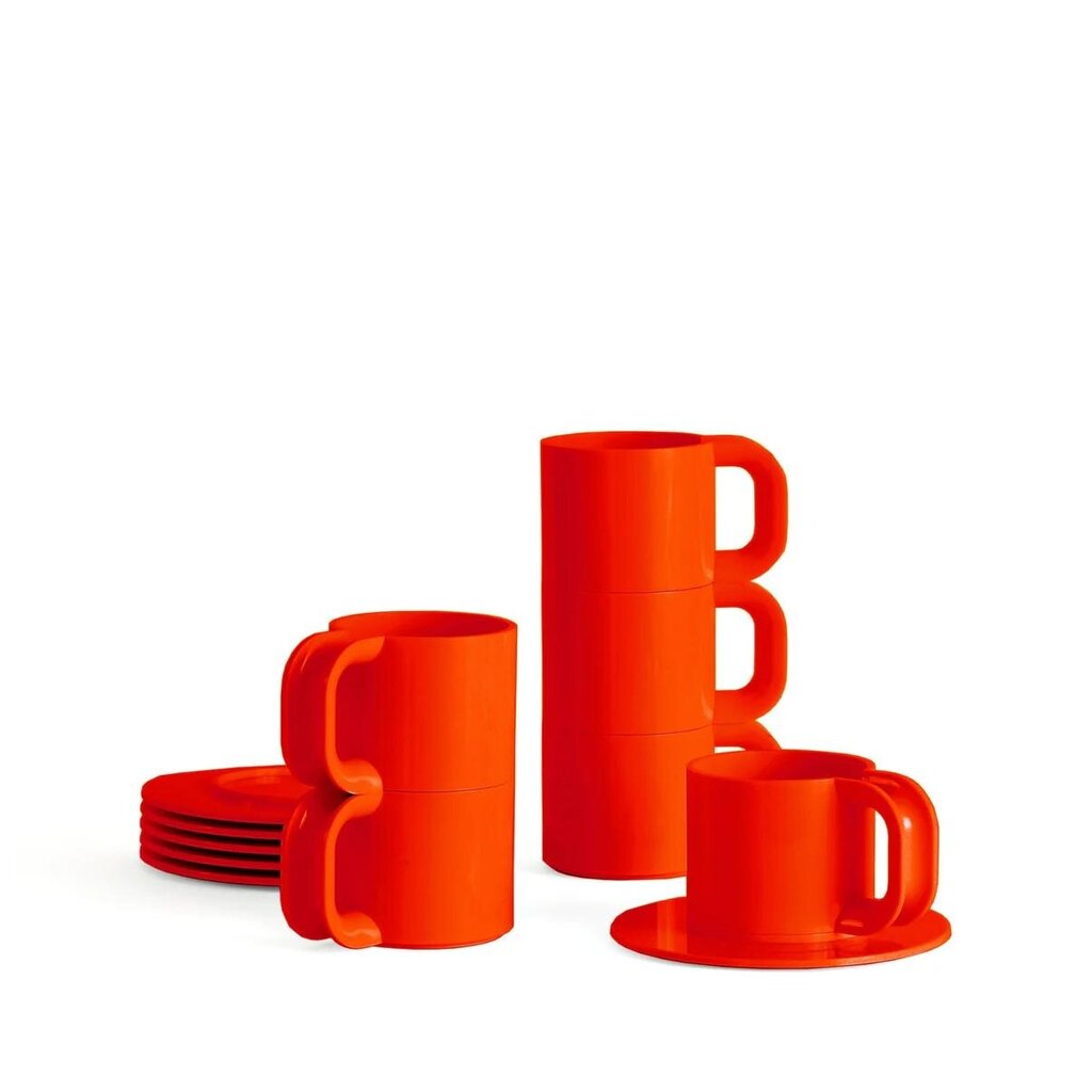 Max 2 | Cups & Saucers (Set of 6 Cups and 6 Saucers)