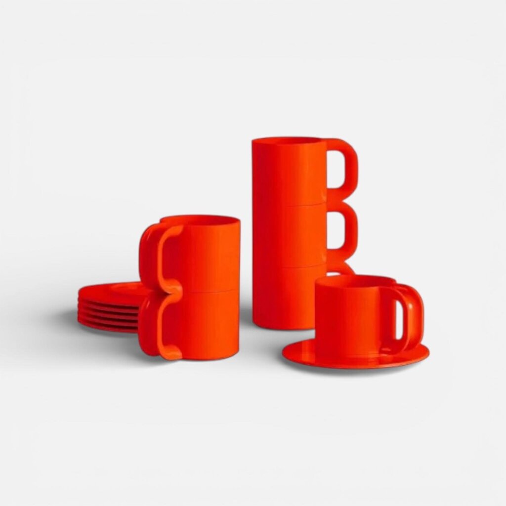 Max 2 | Cups & Saucers (Set of 6 Cups and 6 Saucers)