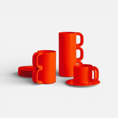 Max 2 | Cups & Saucers (Set of 6 Cups and 6 Saucers)