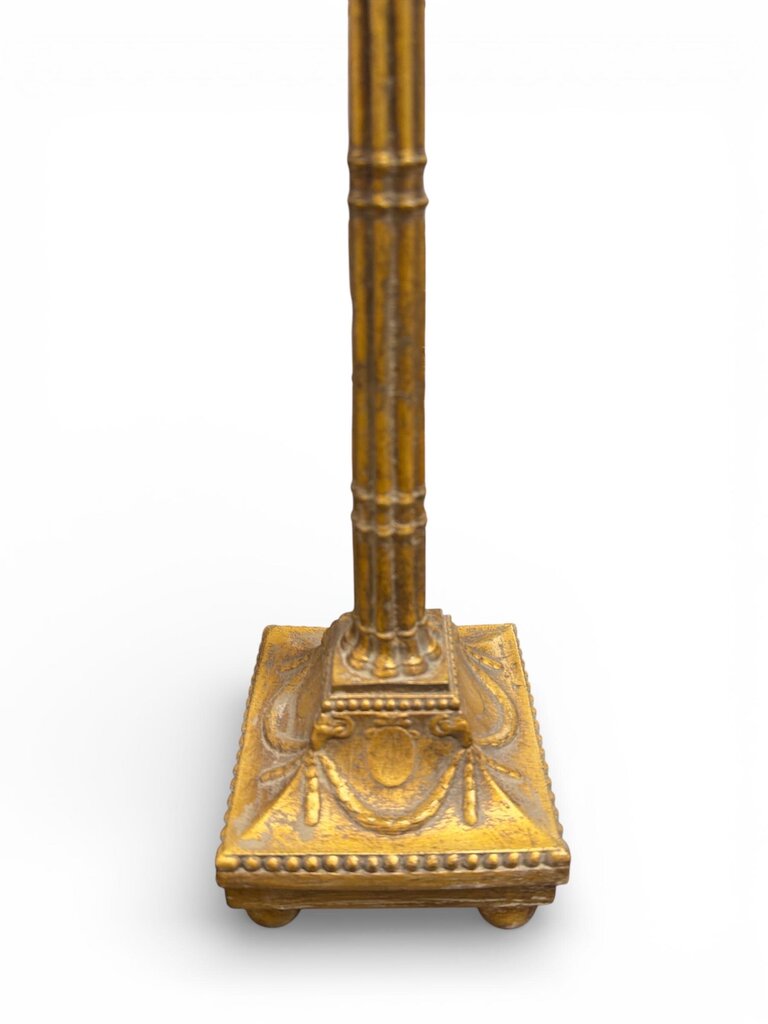 Vintage French Tall Candlestick Lamp