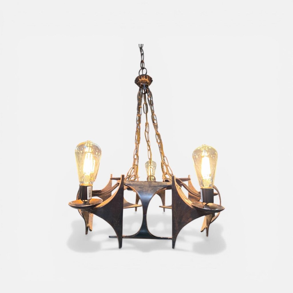 Mid Century Brutalist Chandelier