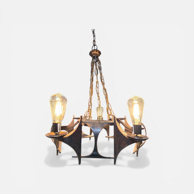 Mid Century Brutalist Chandelier