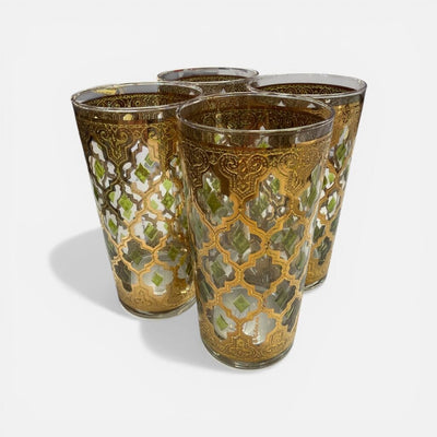 Culver Mid Century Valencia Highballs (Set of 4) MINT/NEW