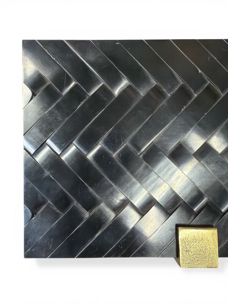 Regency Bone Covered Box Large with Brass Clasp