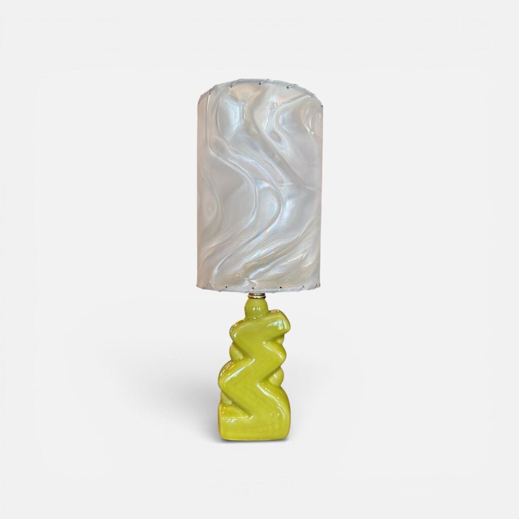 Chartreuse Zig Zag Lamp