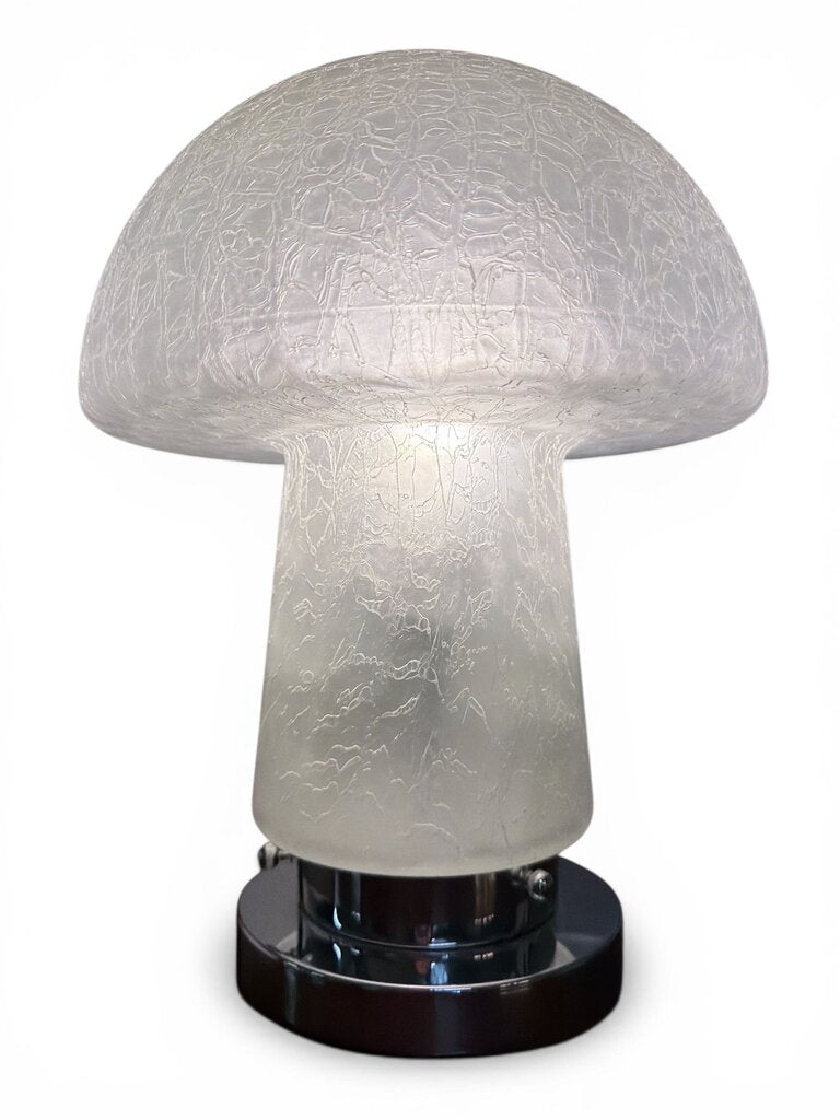 Bauhaus Mid Century Chrome Mushroom Lamp