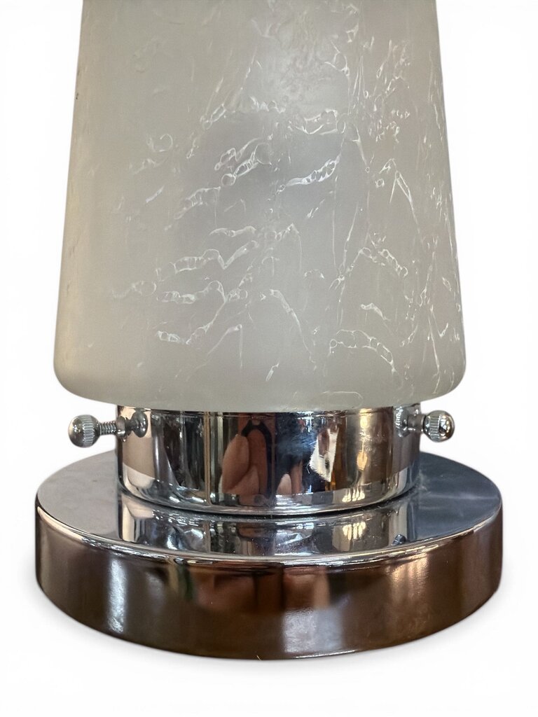 Bauhaus Mid Century Chrome Mushroom Lamp