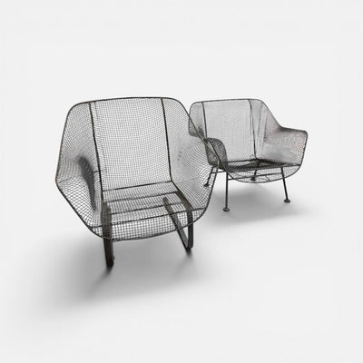 PAIR Authentic Mid Century Woodard Sculptura Lounge Chairs (Set of 2)