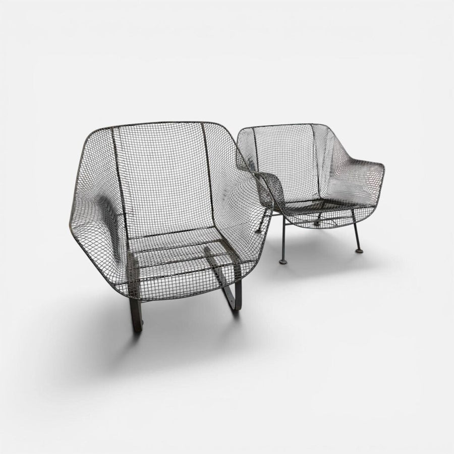 PAIR Authentic Mid Century Woodard Sculptura Lounge Chairs (Set of 2)