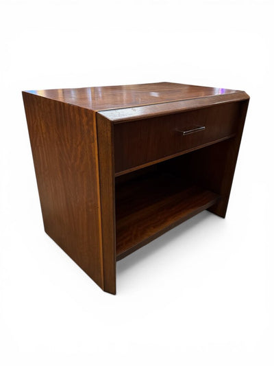 PAIR Lane Mid Century Walnut Nightstands (Set of 2)