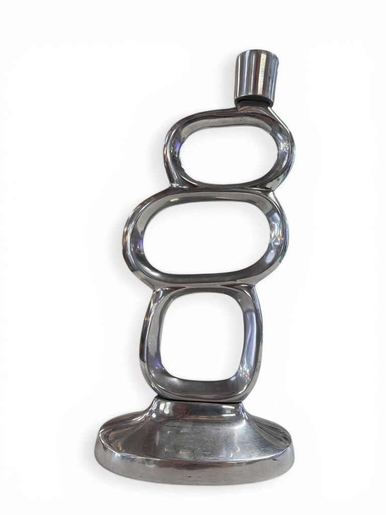 Vintage 80"s Pair of Candle Holders in the style of Matthew Hilton Design (Set of 2)