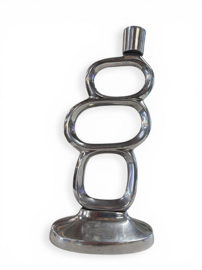 Vintage 80"s Pair of Candle Holders in the style of Matthew Hilton Design (Set of 2)