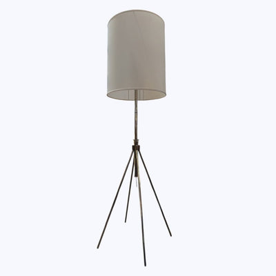 Modern Nickel Tripod Floor Lamp