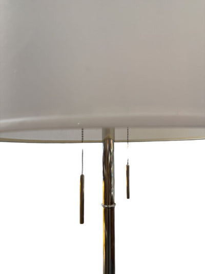Modern Nickel Tripod Floor Lamp