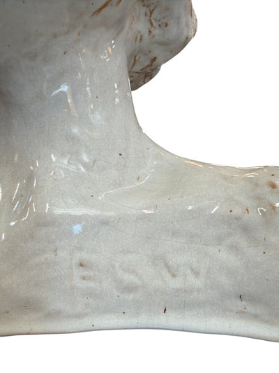 Vintage Drip Glaze Ceramic Head Figure "ESW"