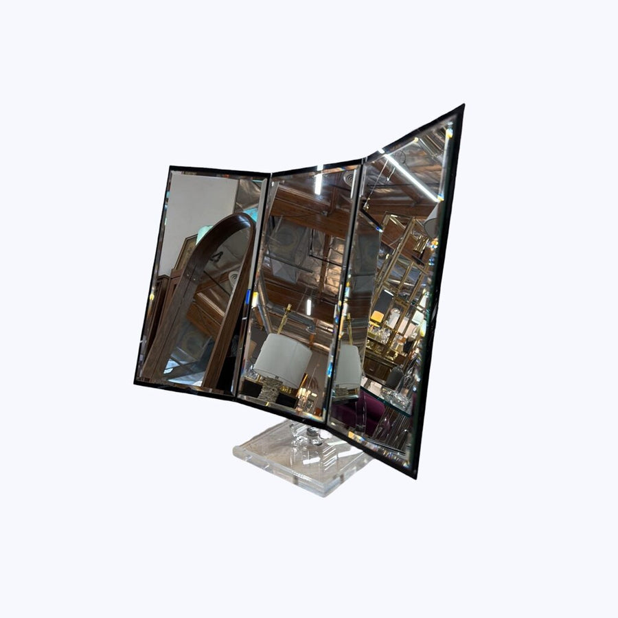 Modern tri-Fold Mirror w/Acrylic Stand