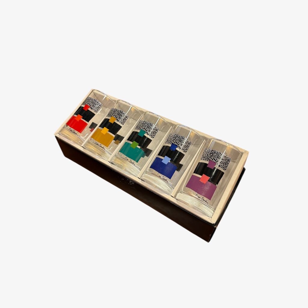 Pierre Cardin Mid Century Modern Highball Glass Set of 5