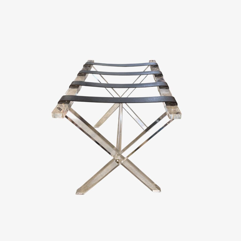 Mid Century Acrylic Luggage Stand