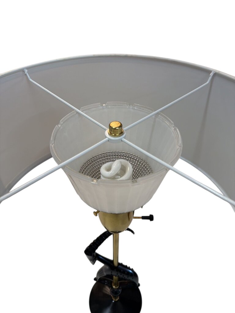 PAIR Rembrandt Antelope Gazelle Lamps - Classic New Drum Shades FABULOUS (Set of 2)