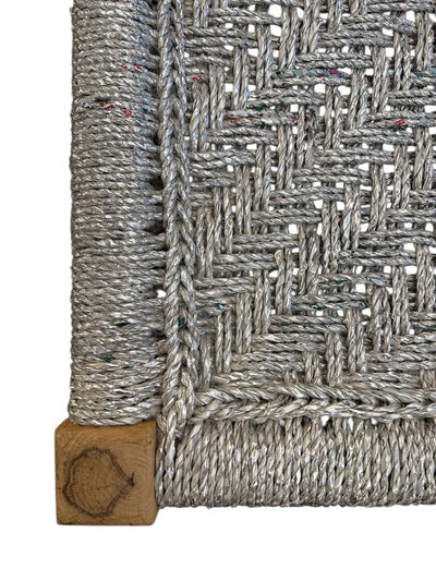 Handmade Upcycled Plastic Woven Rope Sitting Stool