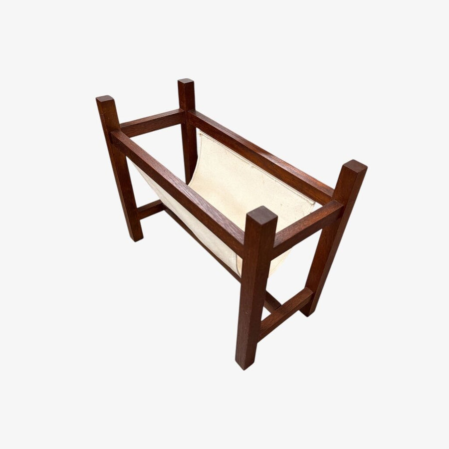 Mid Century Modern Teak Magazine Rack