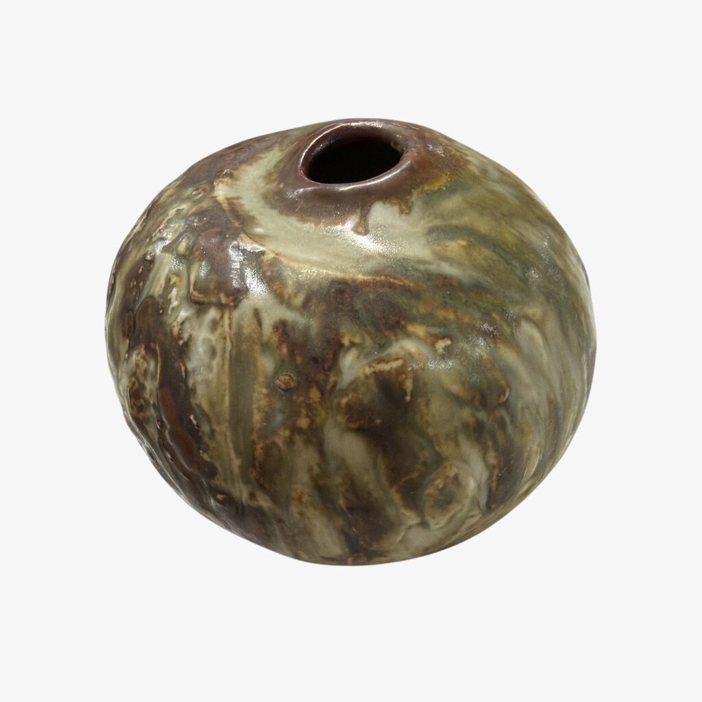 Mid Century Danish Studio Pottery Vase by Jorgen Mogensen