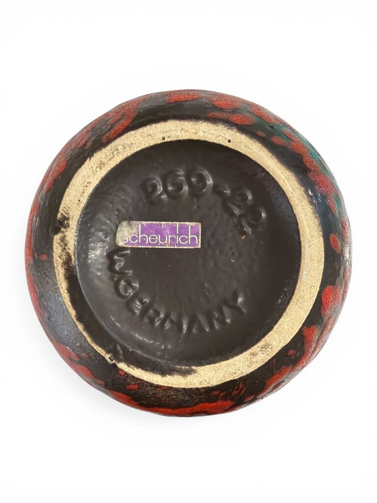 West German Scheurich "Vienna" (Wien) Fat Lava Vase 269/22