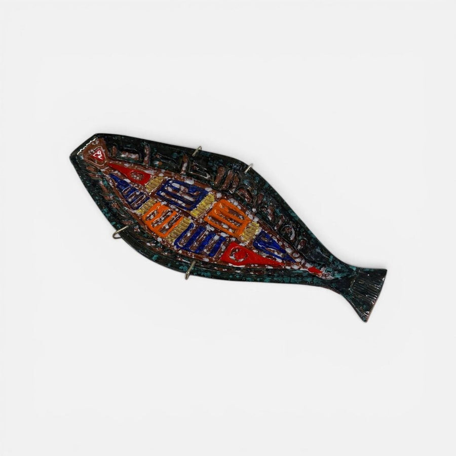 Mid Century Italian Ceramic Fish with Optional Wall Hanger