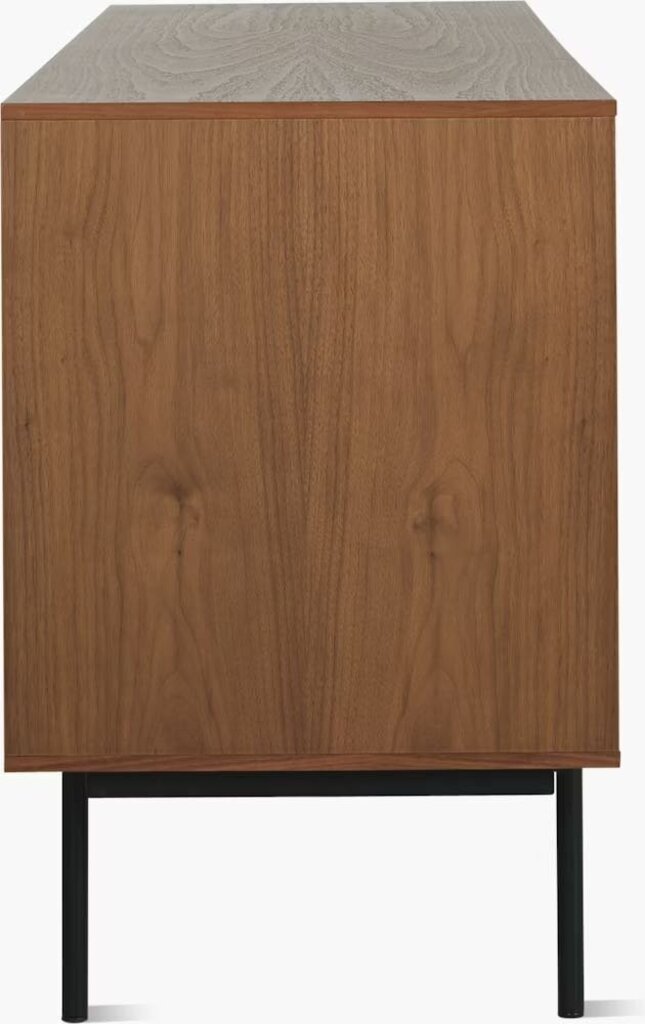 Aura Credenza in Walnut & Black by DWR