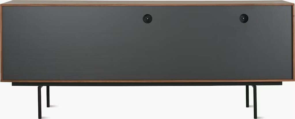Aura Credenza in Walnut & Black by DWR