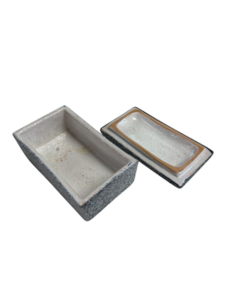 Raymor Mid Century Italian Ceramic Trinket Box - FABULOUS GLAZE