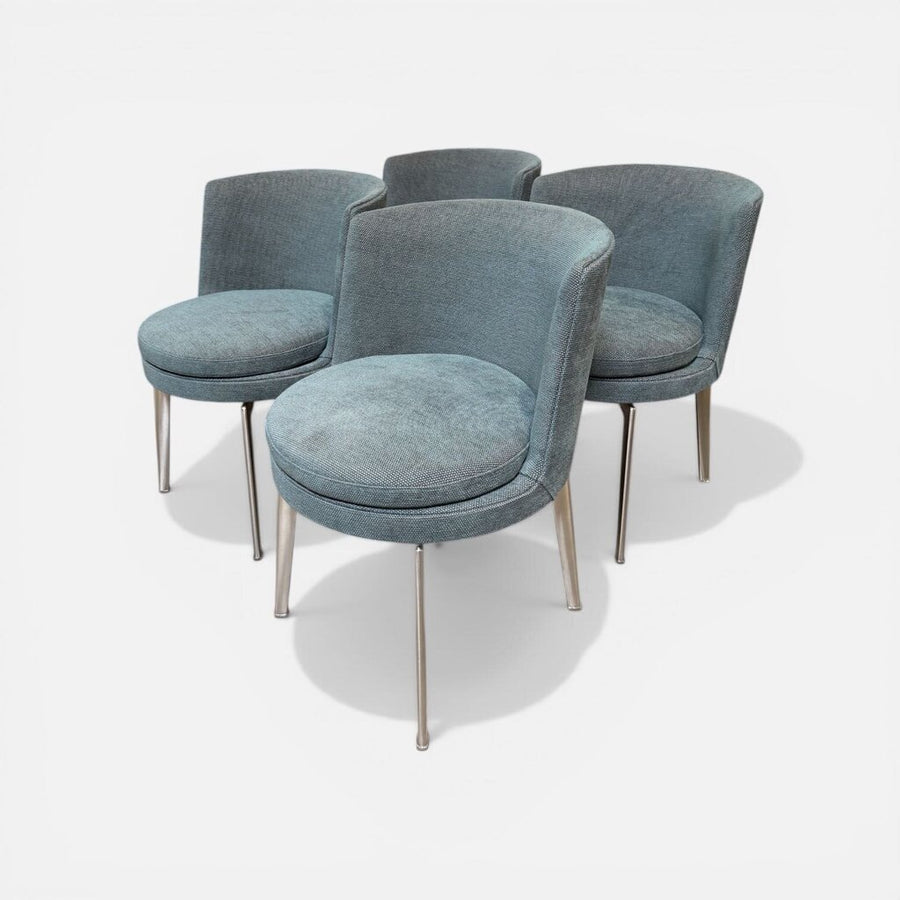 Set of Four Flexform "Feel Good" Aluminum Frame Dining Chairs (Set of 4)