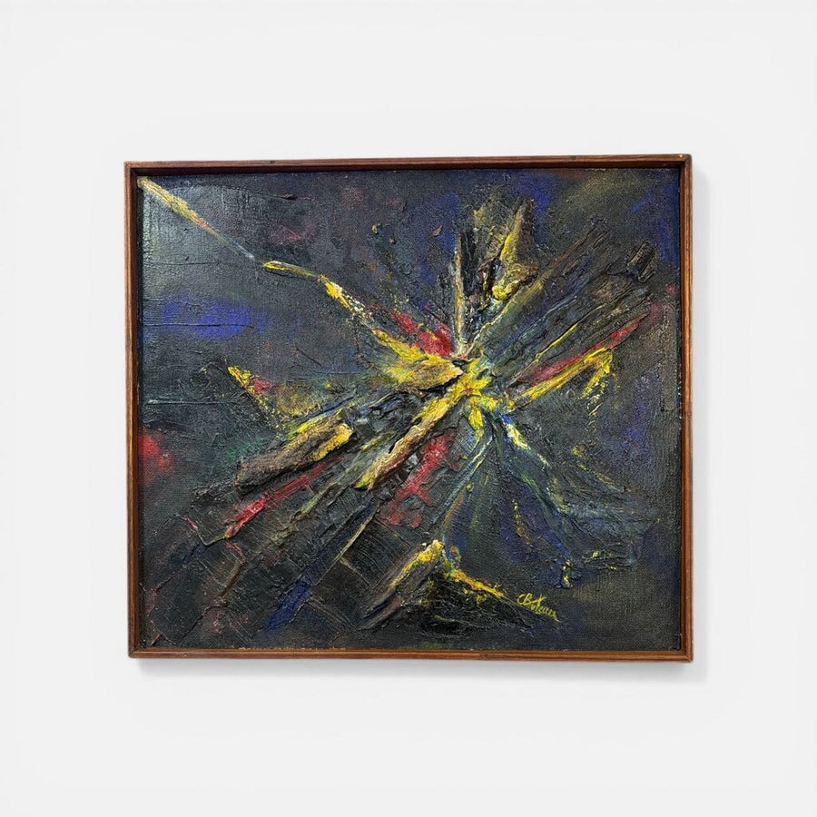 Mid Century Original 1960's Abstract by Buteau