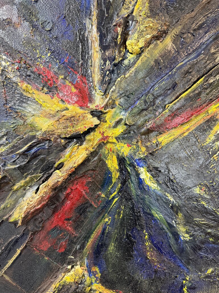 Mid Century Original 1960's Abstract by Buteau