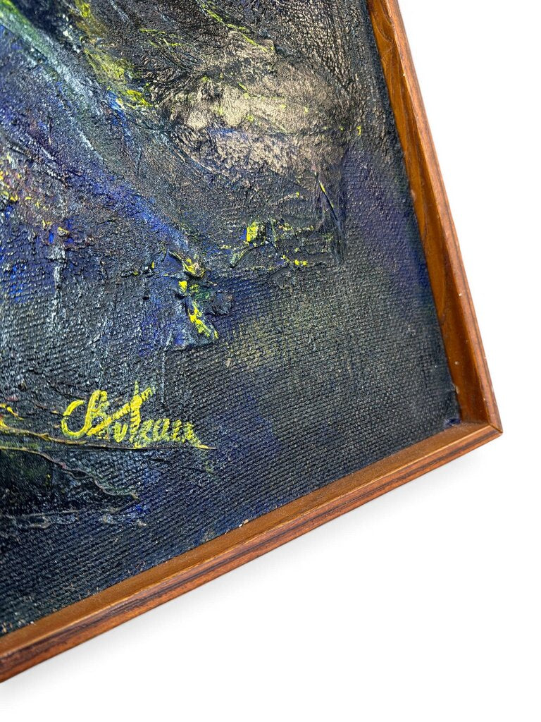 Mid Century Original 1960's Abstract by Buteau