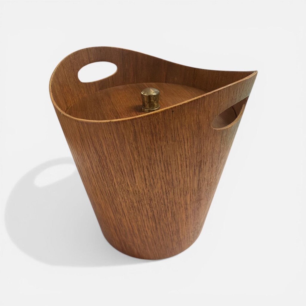 Mid Century Swedish Teak Ice Bucket