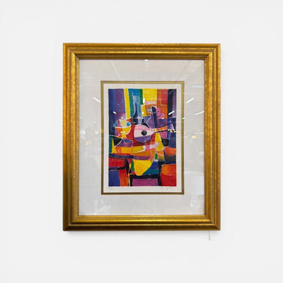 Mid Century French Numbered Lithograph by Marcel Mouly