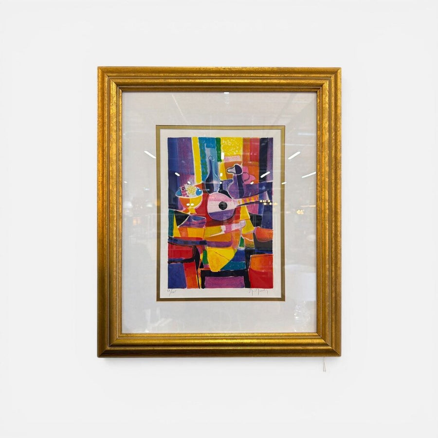 Mid Century French Numbered Lithograph by Marcel Mouly