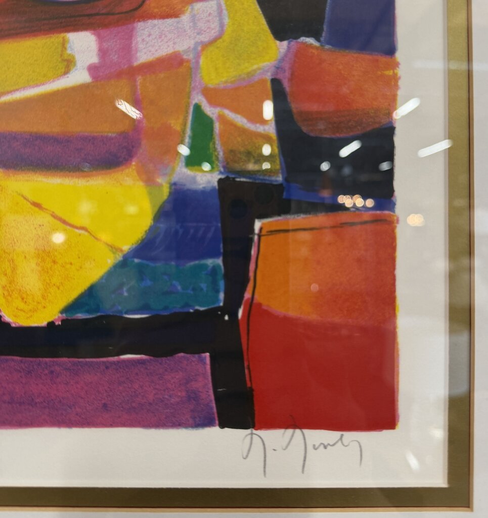 Mid Century French Numbered Lithograph by Marcel Mouly