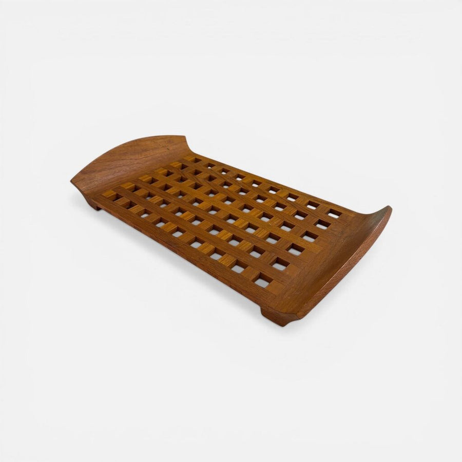 Dansk IHQ Mid Century Teak Lattice Serving Tray