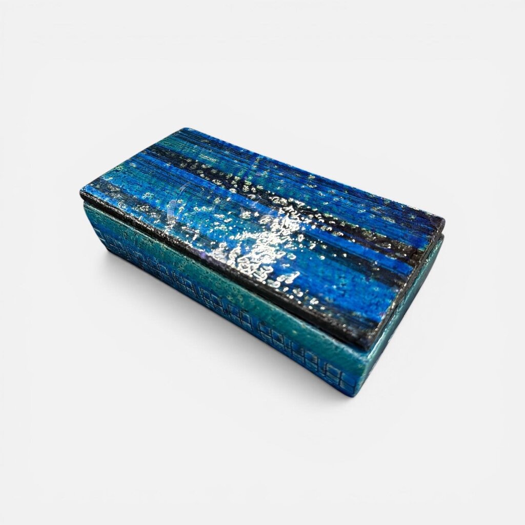 Bitossi Netter Rimini Blue Italian Ceramic Trinket Box