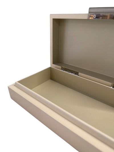 Barbara Barry Global Views Ivory Lacquer Box - Small