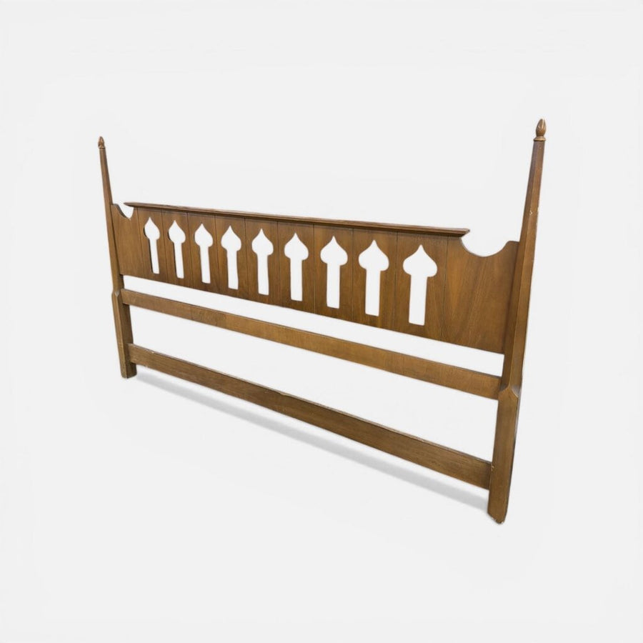 Mid Century 1960's Walnut King Headboard by Baker