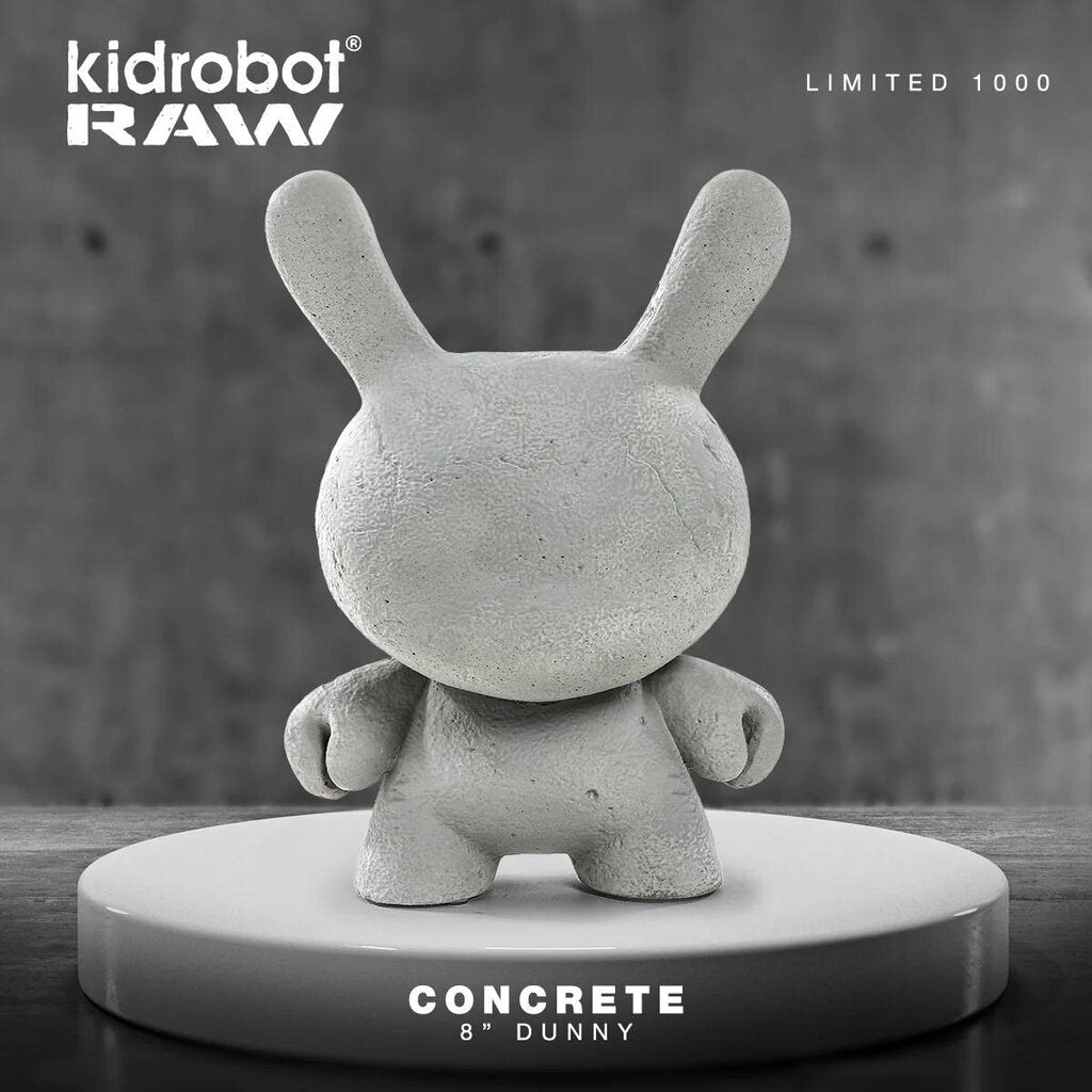 Kidrobot RAW - 8" Concrete Dunny (Limited Edition of 1000)